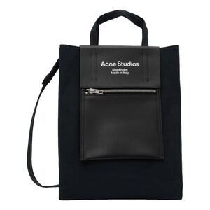 Acne Studios Black Tote Bag with Front Pocket